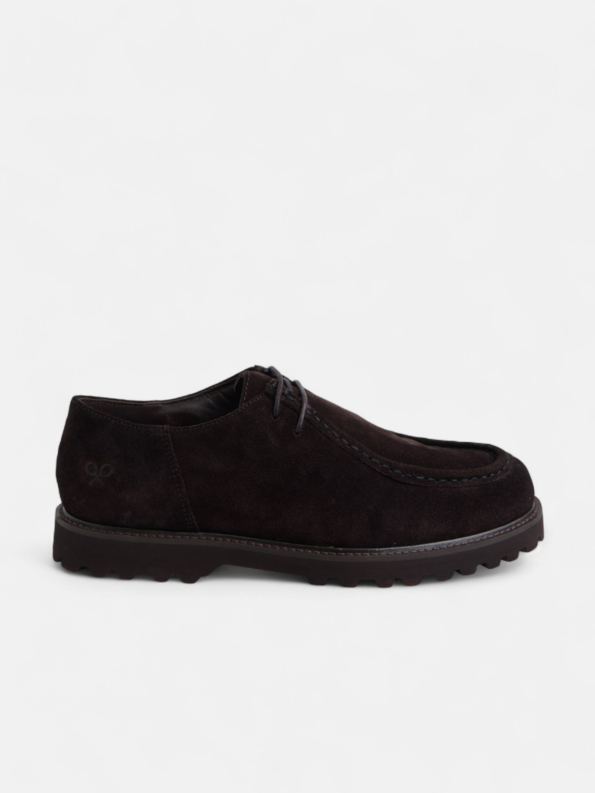 Zapato wallabee serraje marron