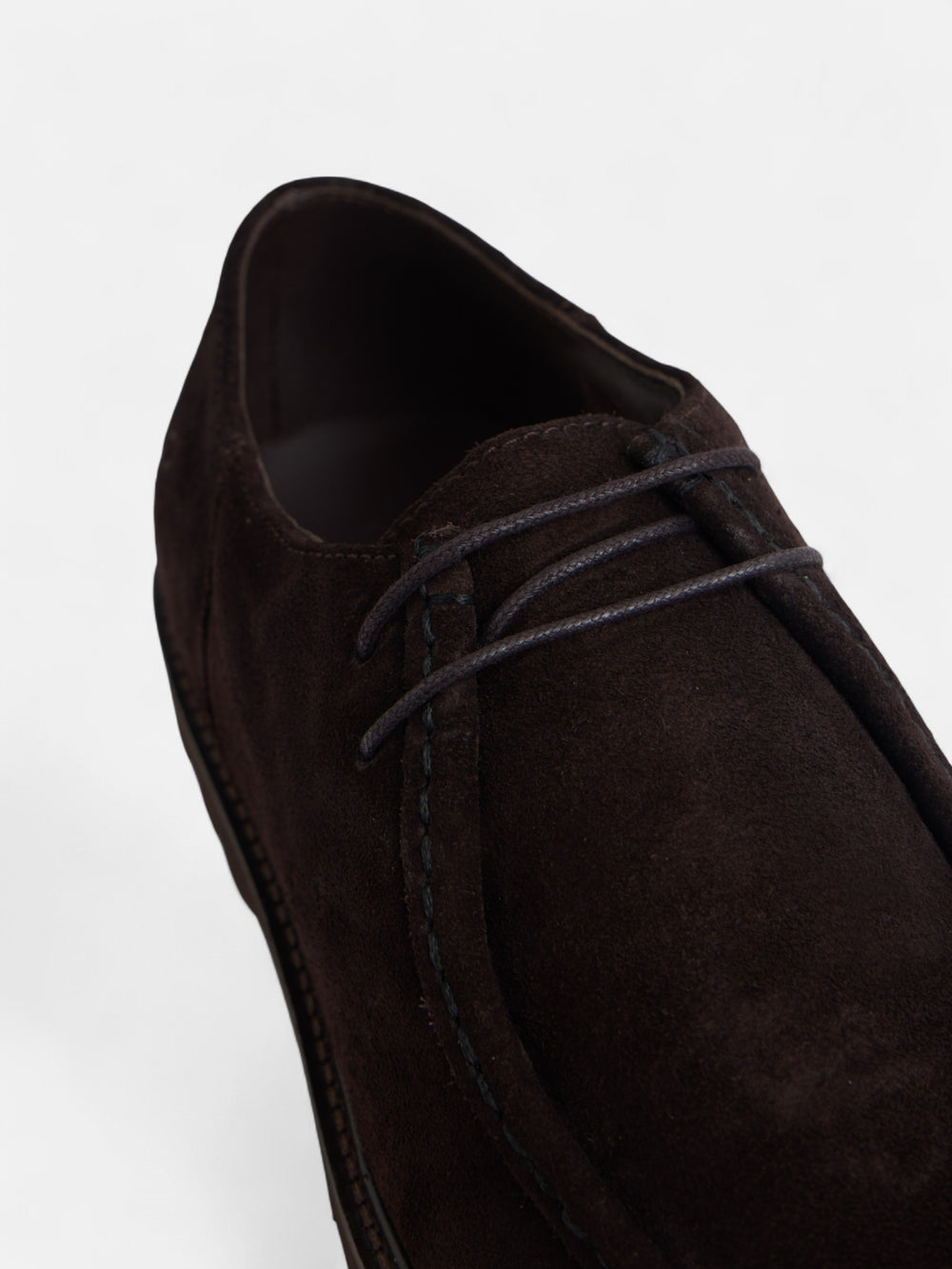 Zapato wallabee serraje marron