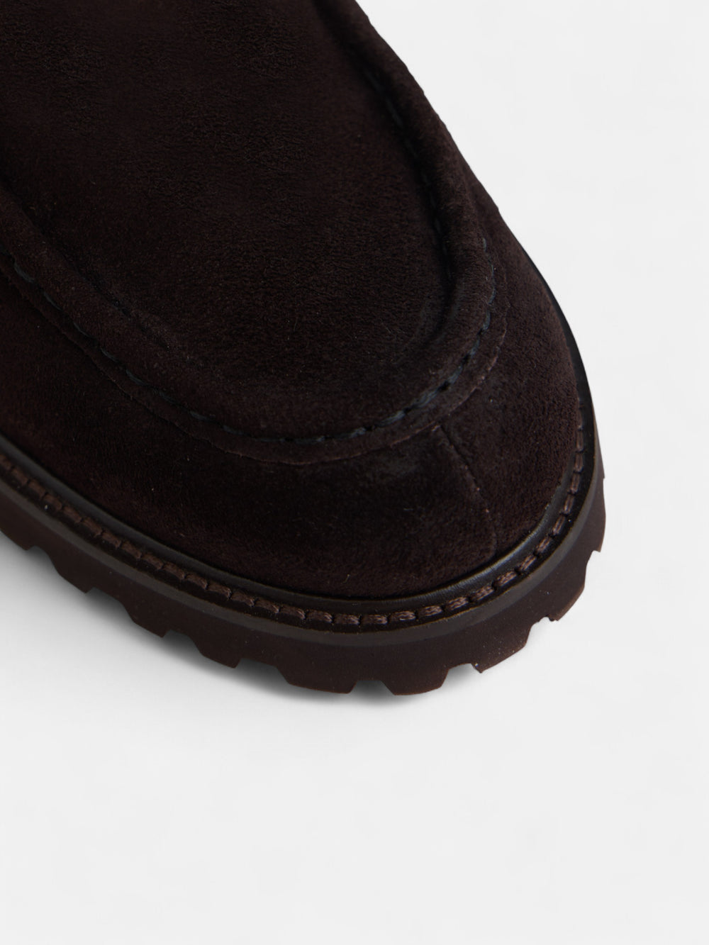 Zapato wallabee serraje marron