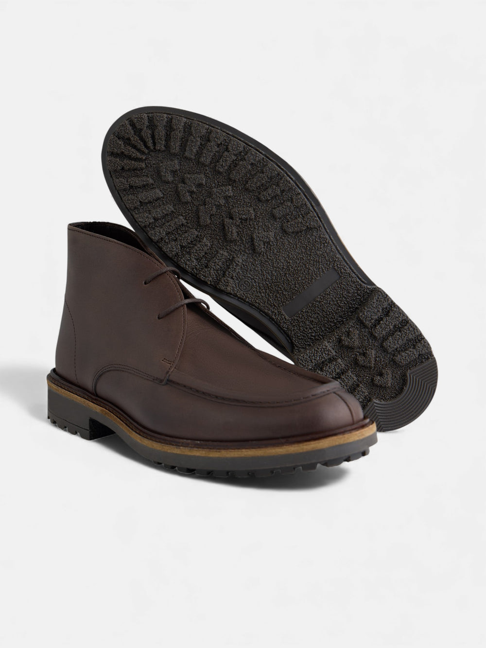 Bota sport piel marron