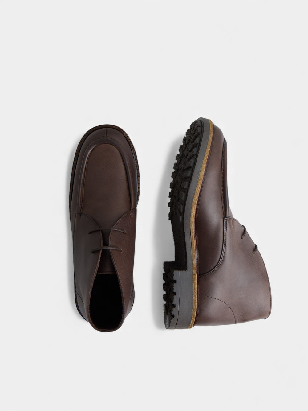 Bota sport piel marron