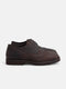 Classic brown perforated leather shoe