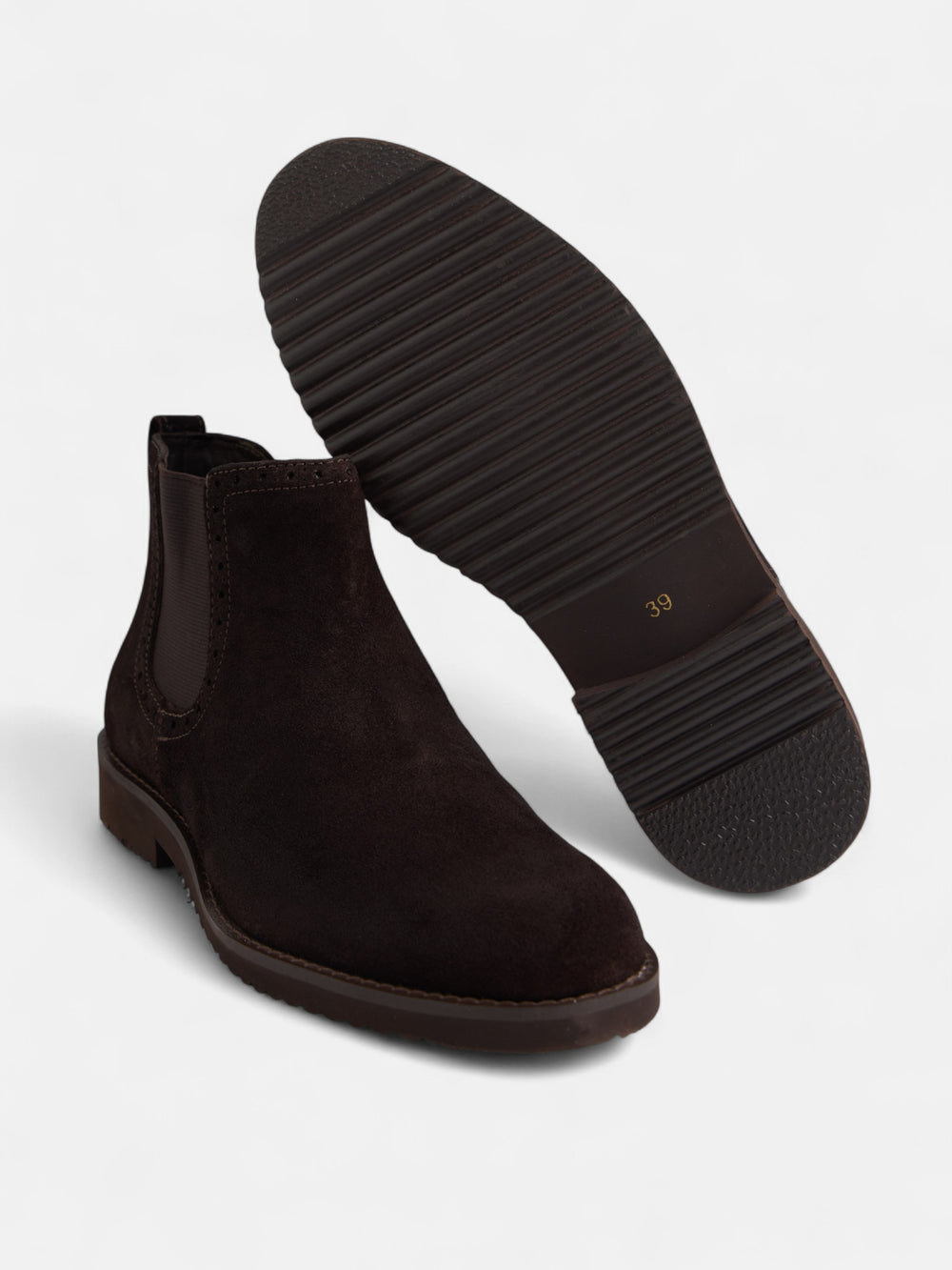 Bota chelsea serraje marron