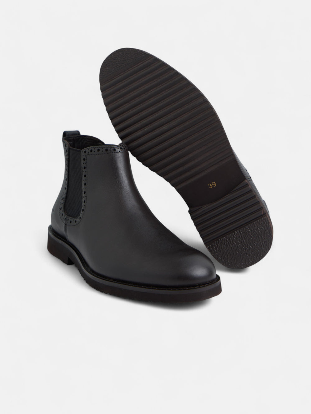 Bota chelsea piel marron