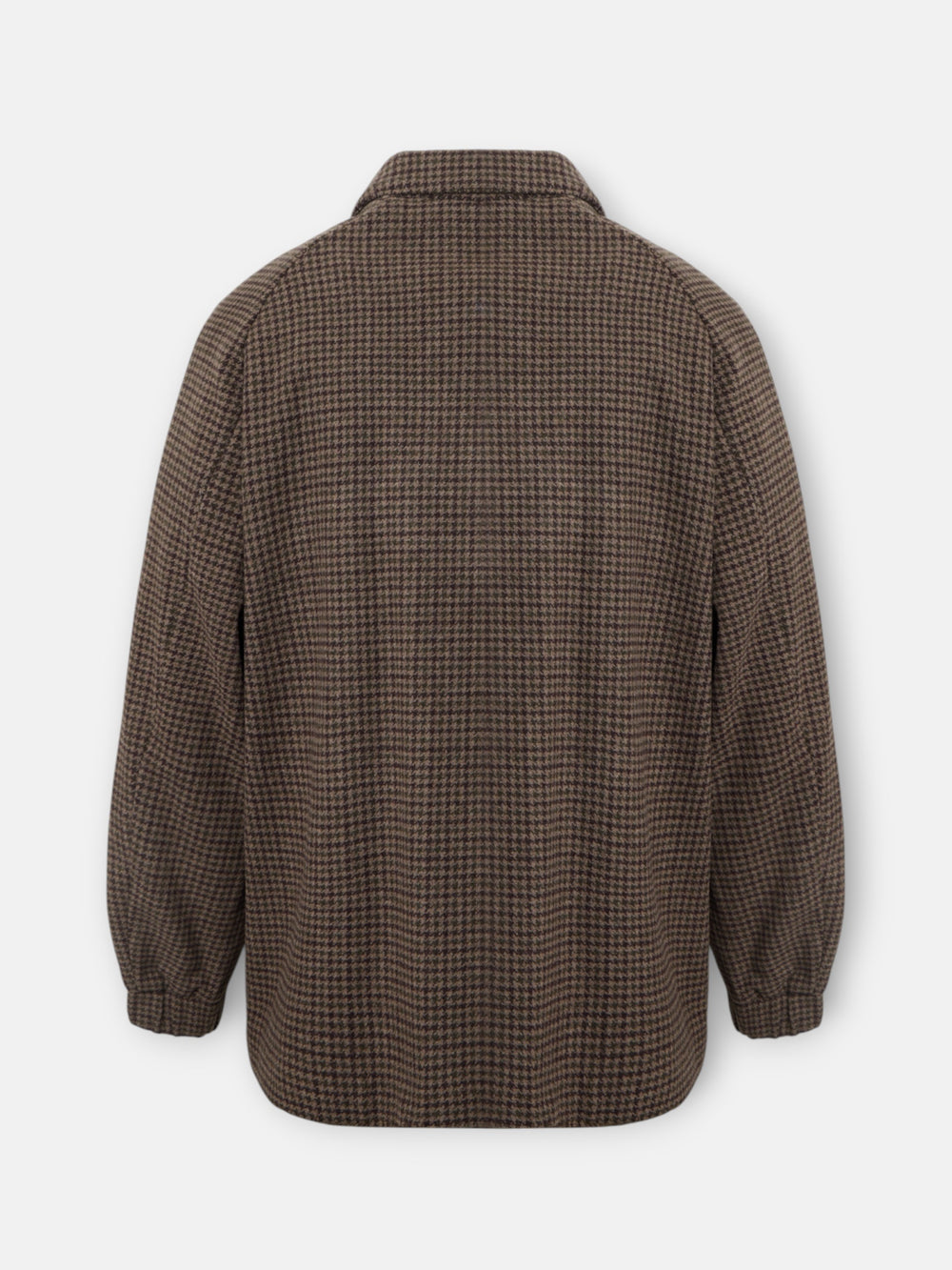 Green brown houndstooth jacket