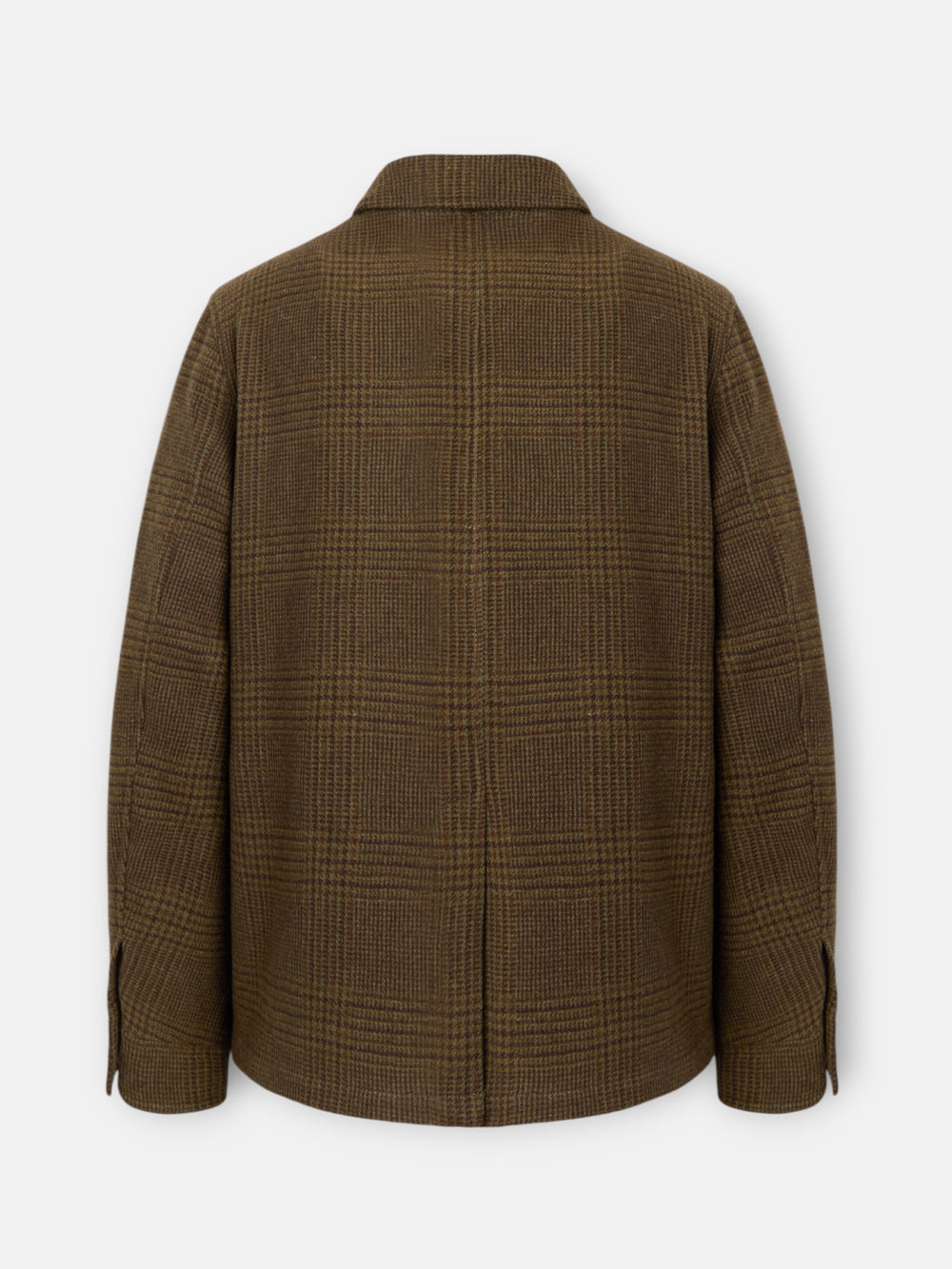 Chaqueta principe de gales bolsillos marron