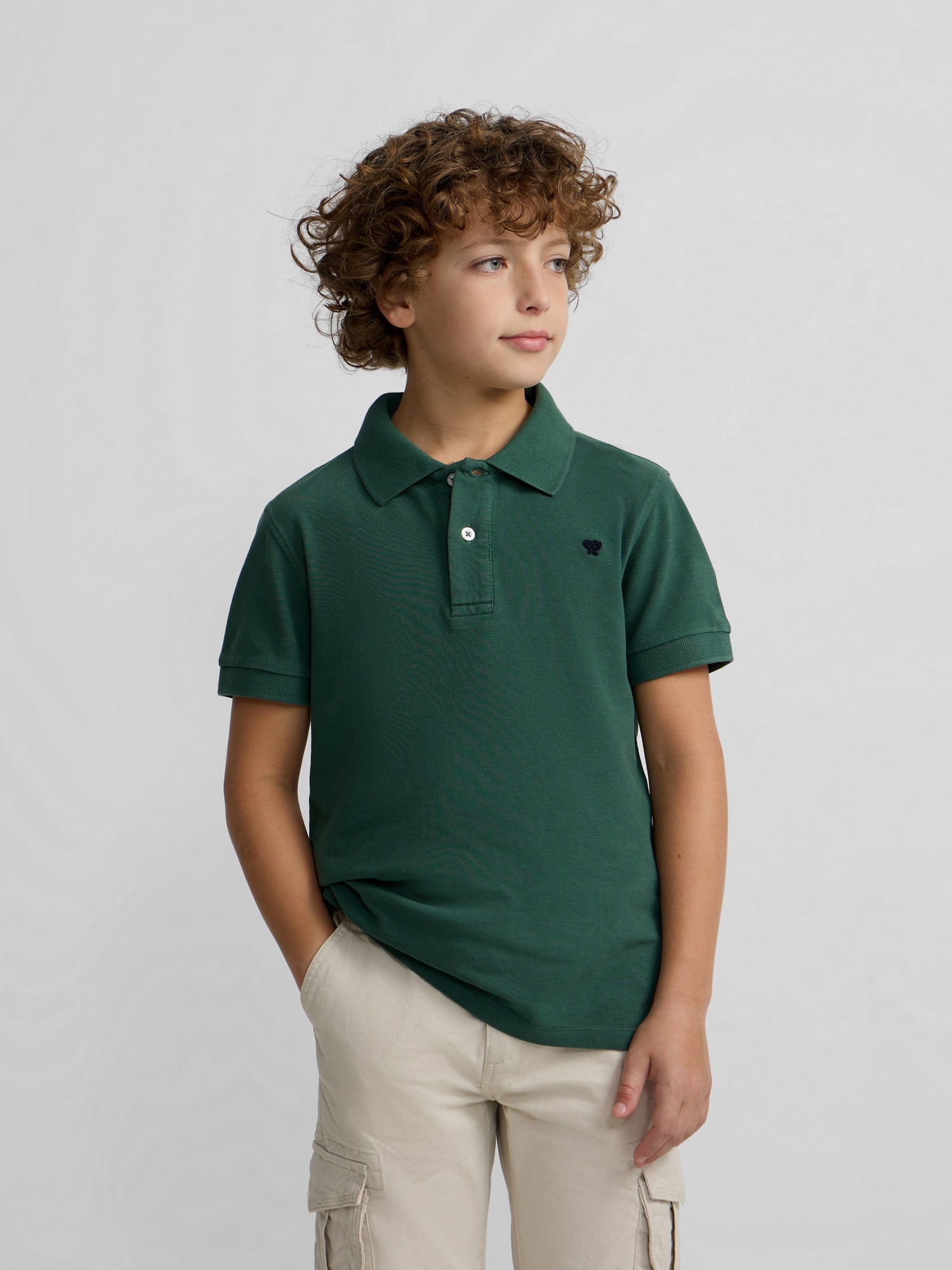 Polo kids clasico raqueta verde