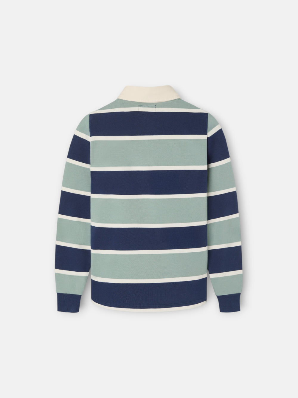 Polo enfant rugby classique à rayures vertes