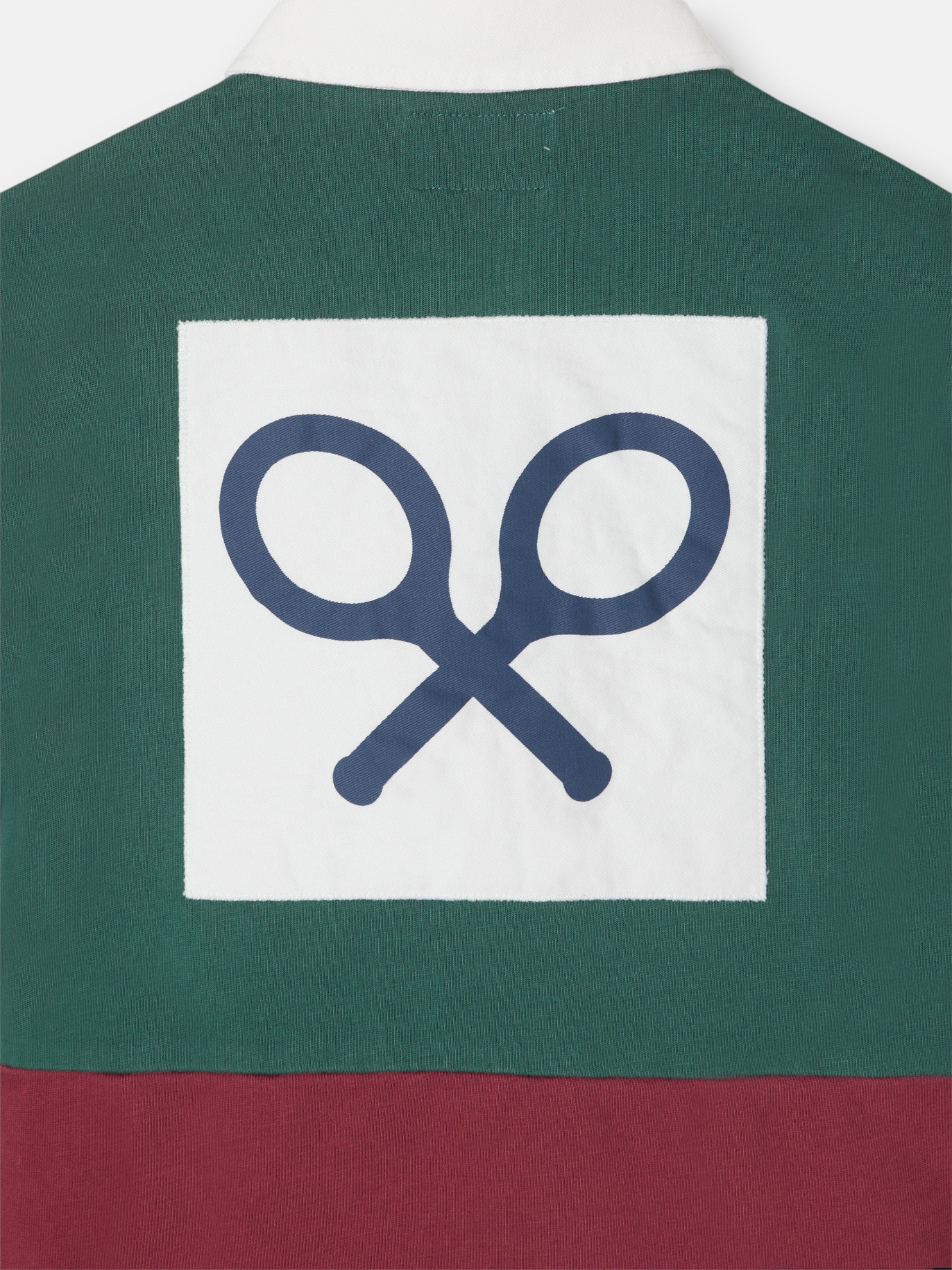 Polo kids clasico rugby multicolor burdeos