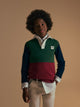 Polo kids clasico rugby multicolor burdeos