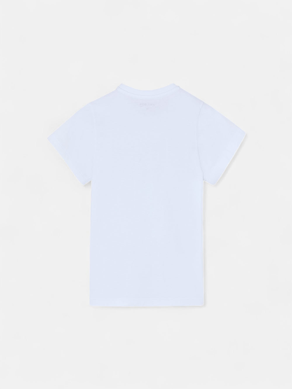 Kids' white multicoloured half-racket t-shirt