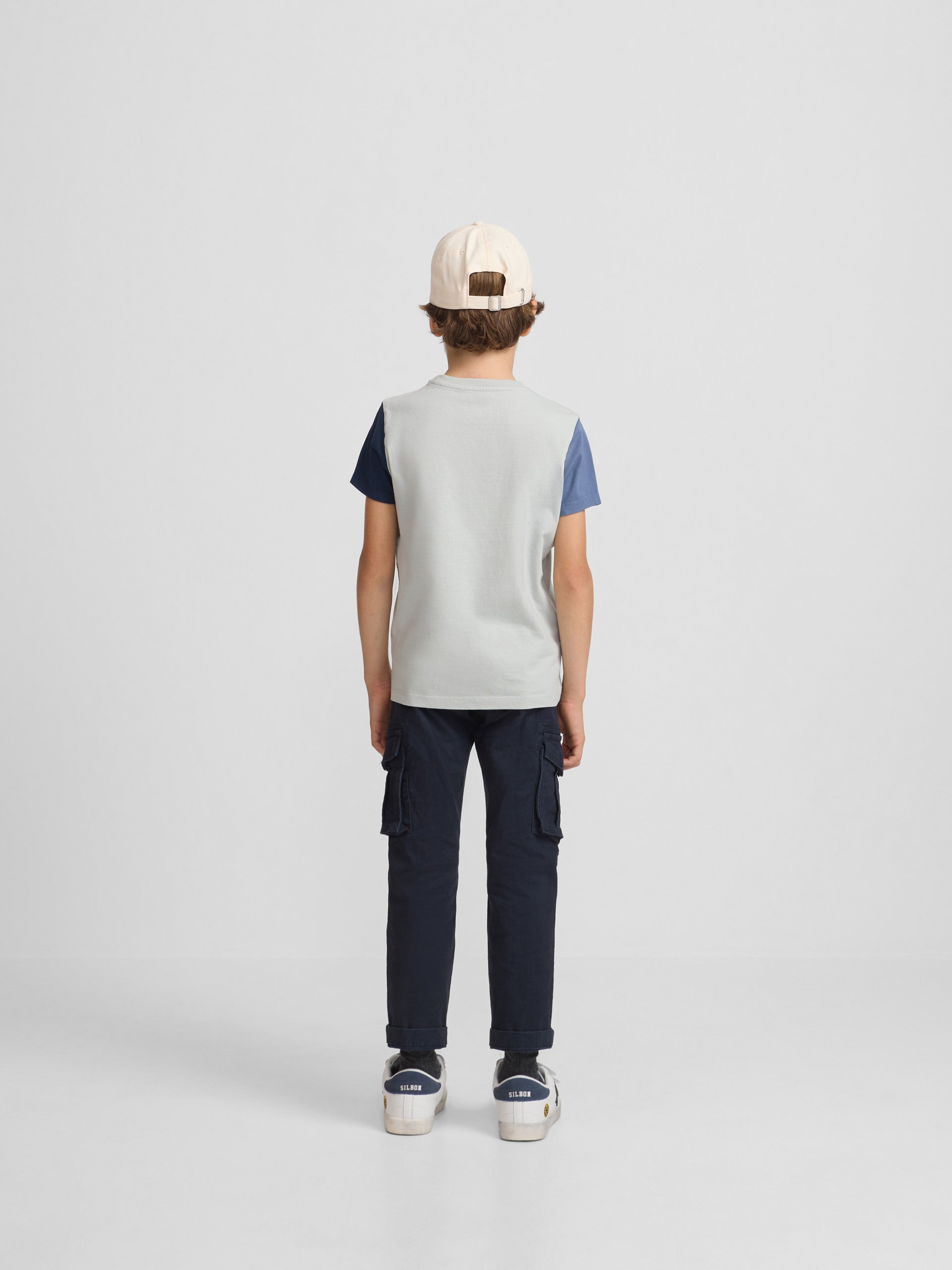 Kids' green sleeved T-shirt