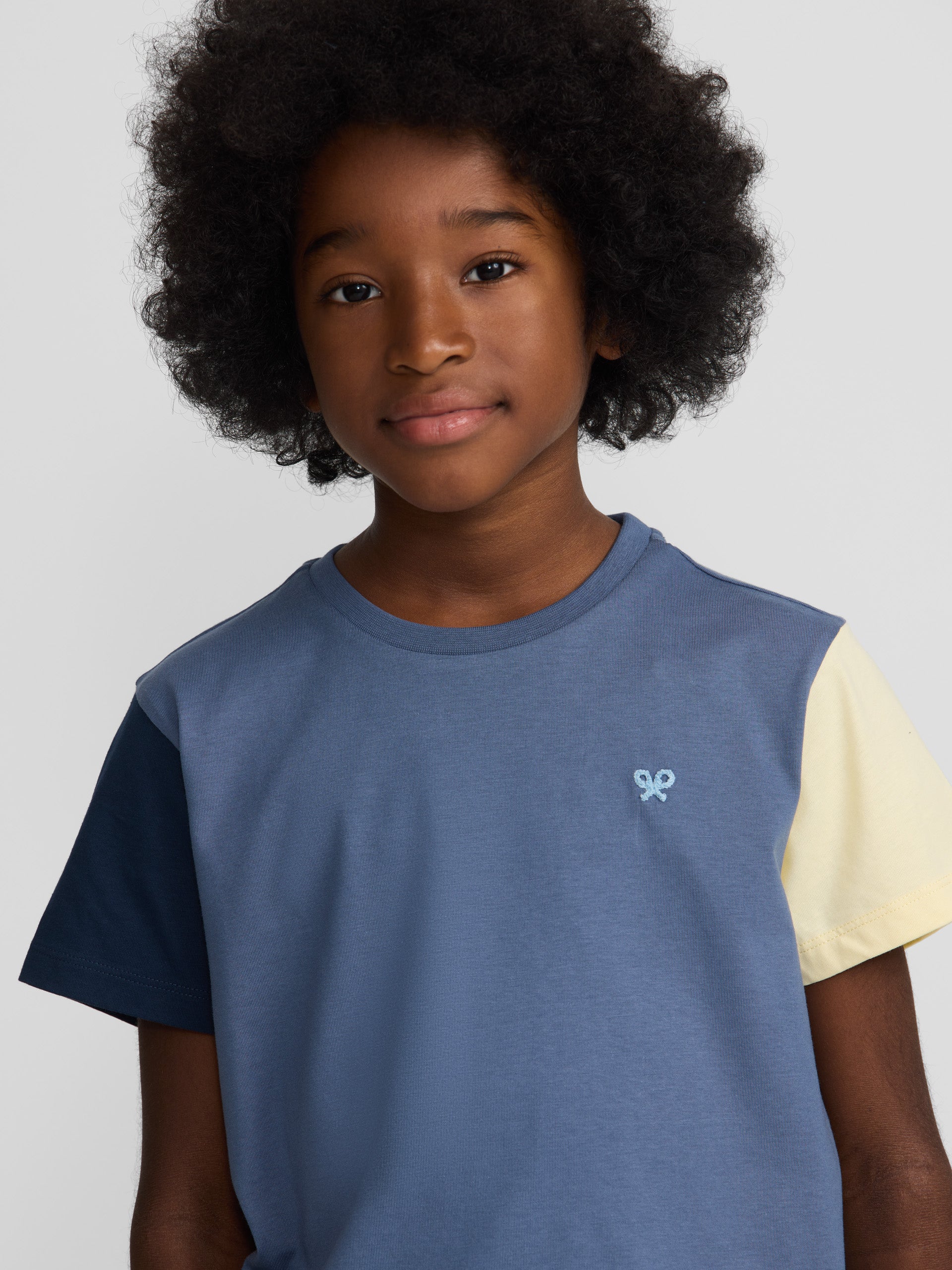 Kids' blue sleeved T-shirt