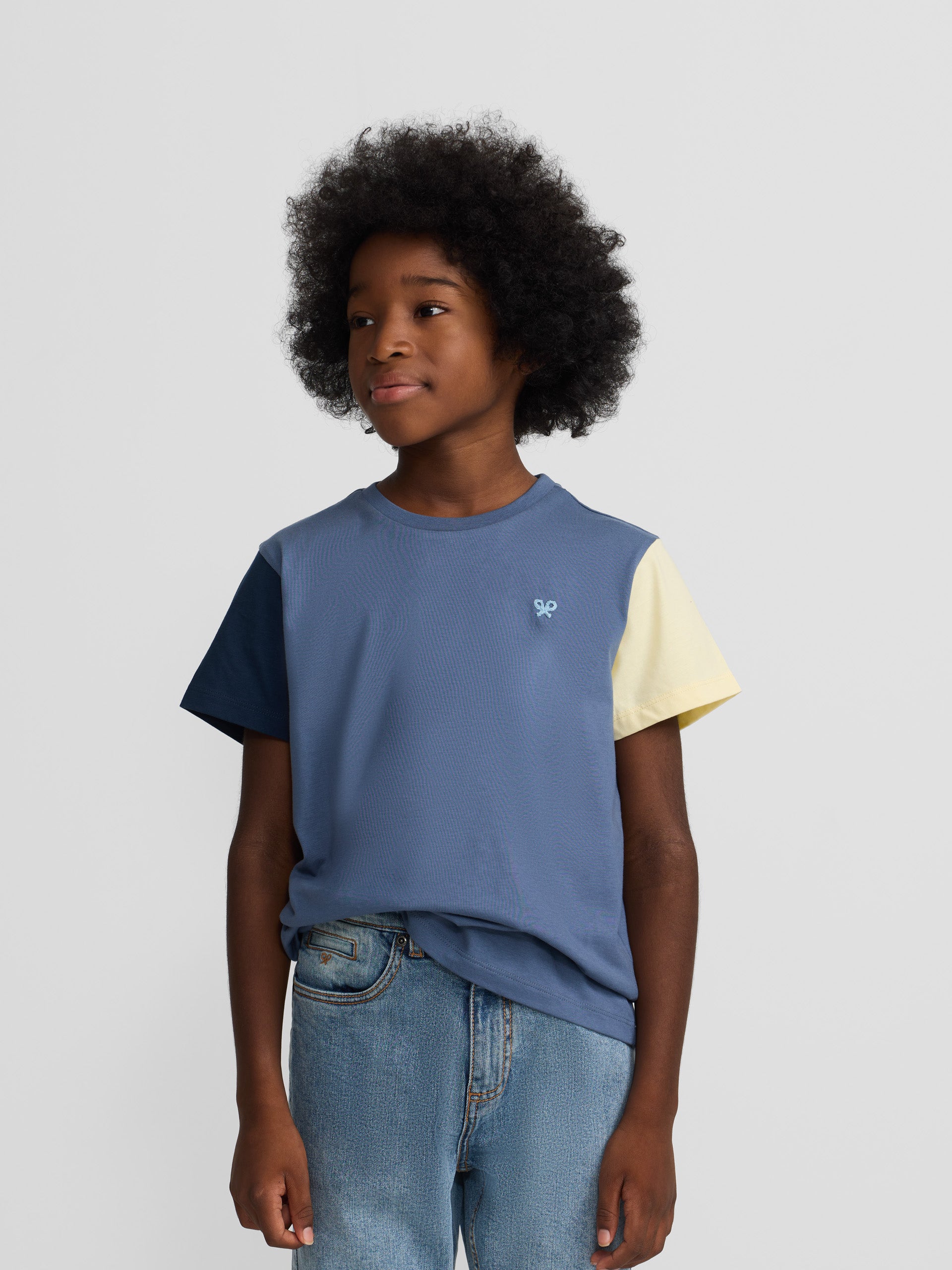 Kids' blue sleeved T-shirt