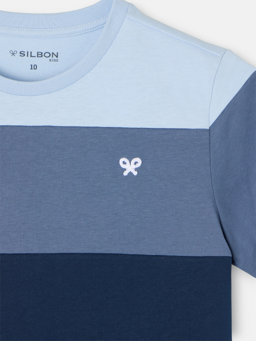 Kids' blue striped T-shirt