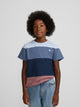 Kids' blue striped T-shirt