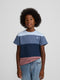 Kids' blue striped T-shirt
