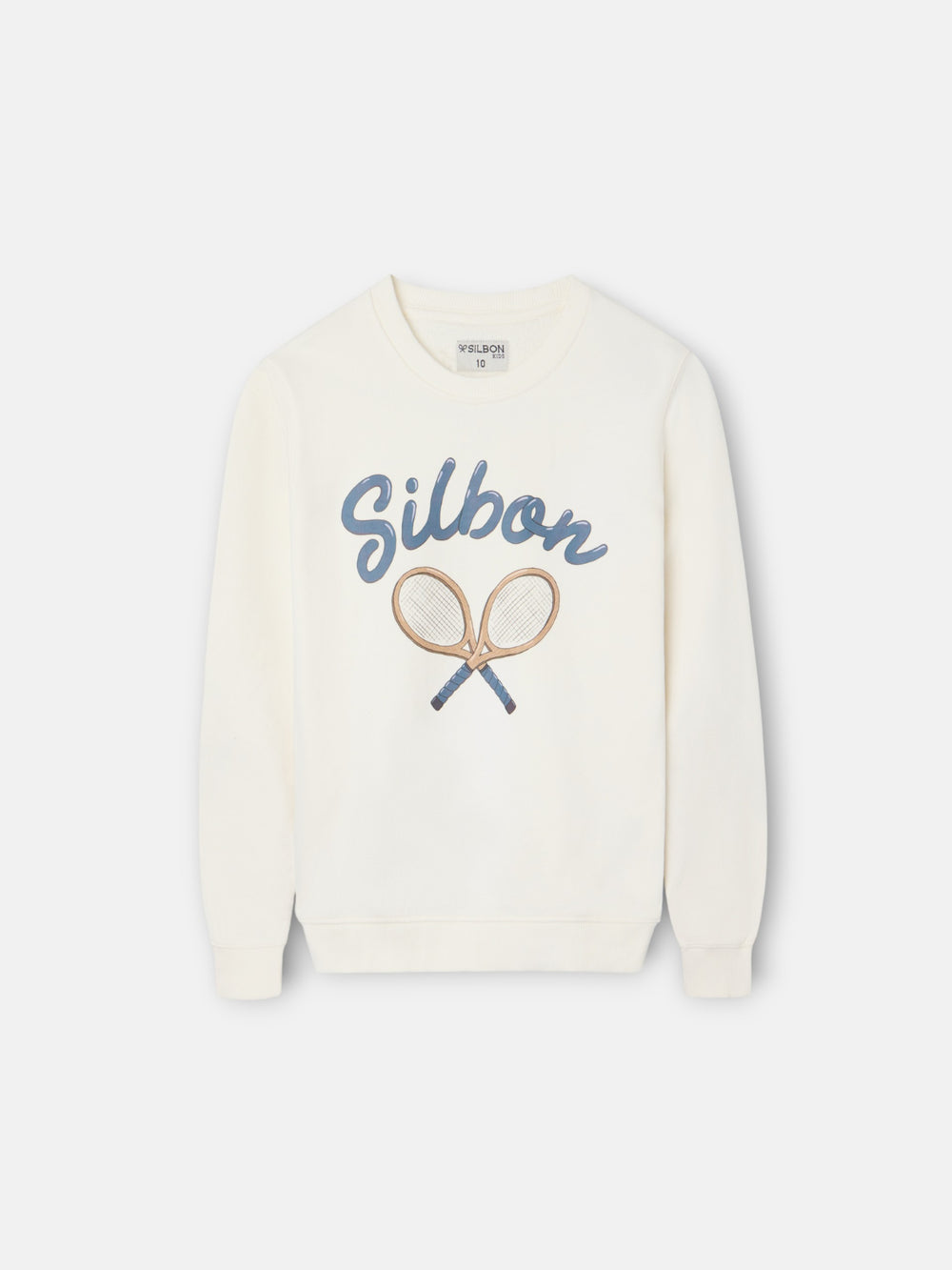 Sudadera kids raqueta junior crema