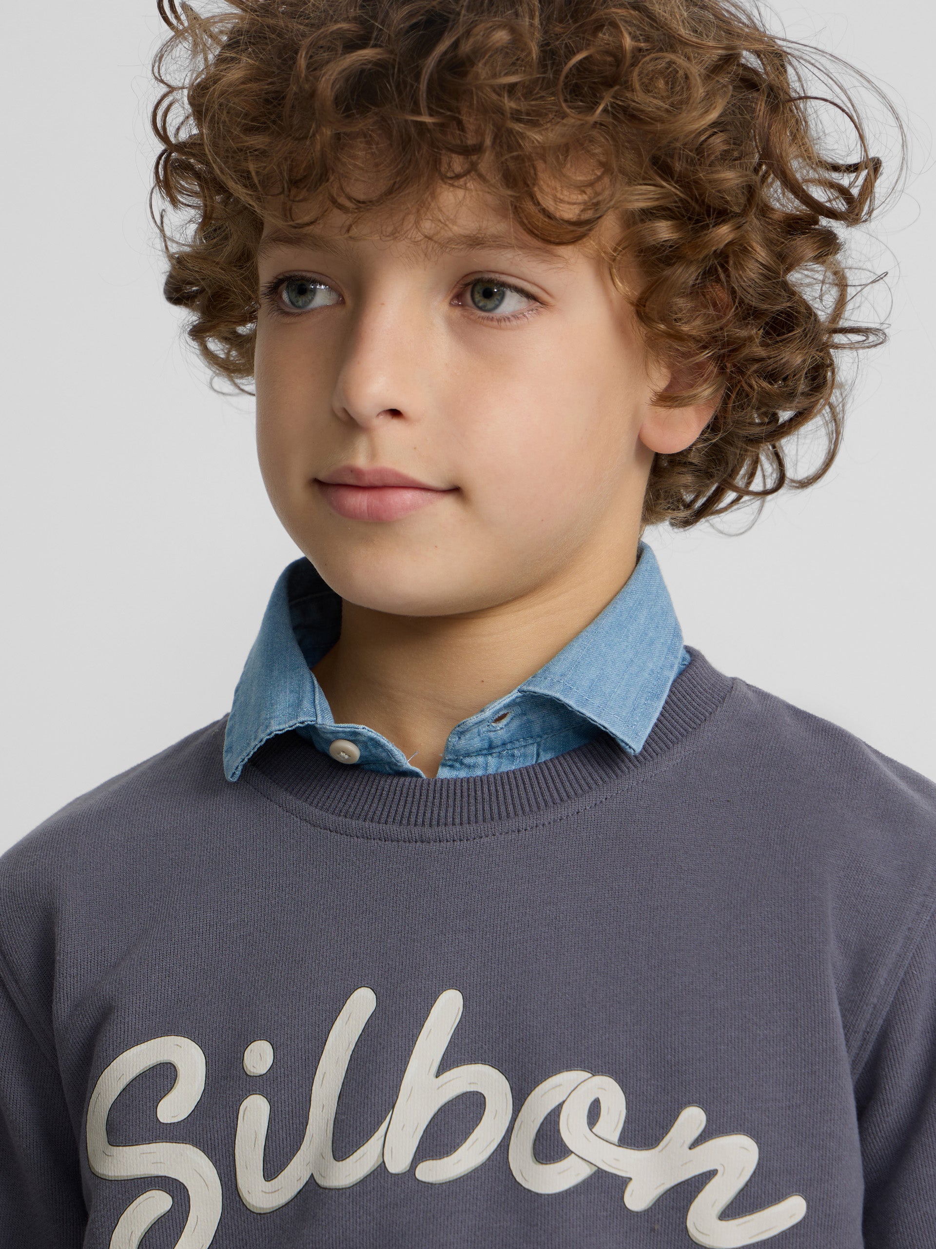 Sudadera kids raqueta junior azul indigo