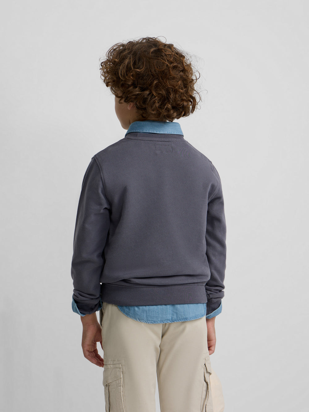 Sudadera kids raqueta junior azul indigo