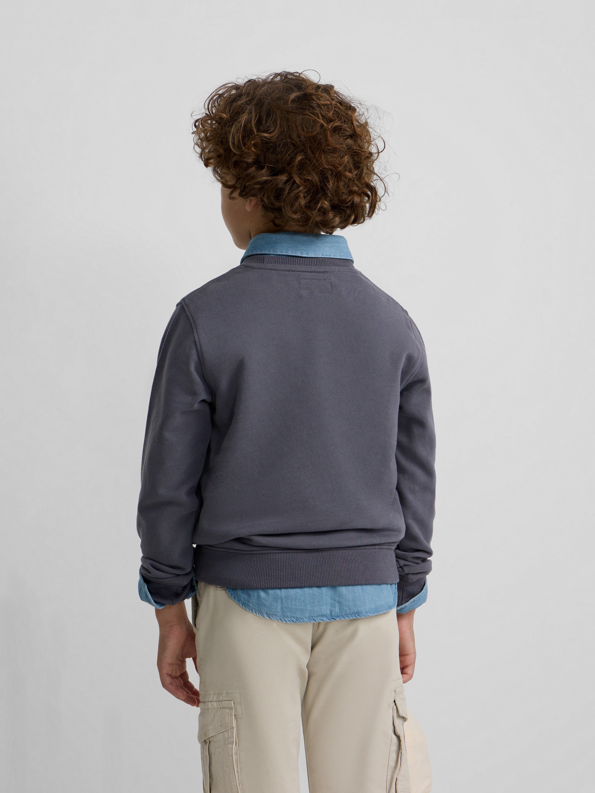 Sudadera kids raqueta junior azul indigo