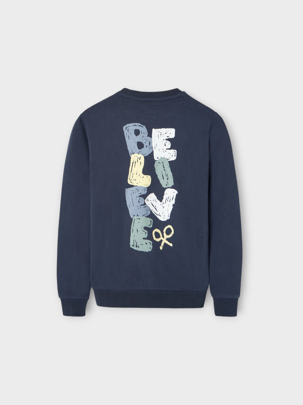 Sweatshirt kids believe azul marinho