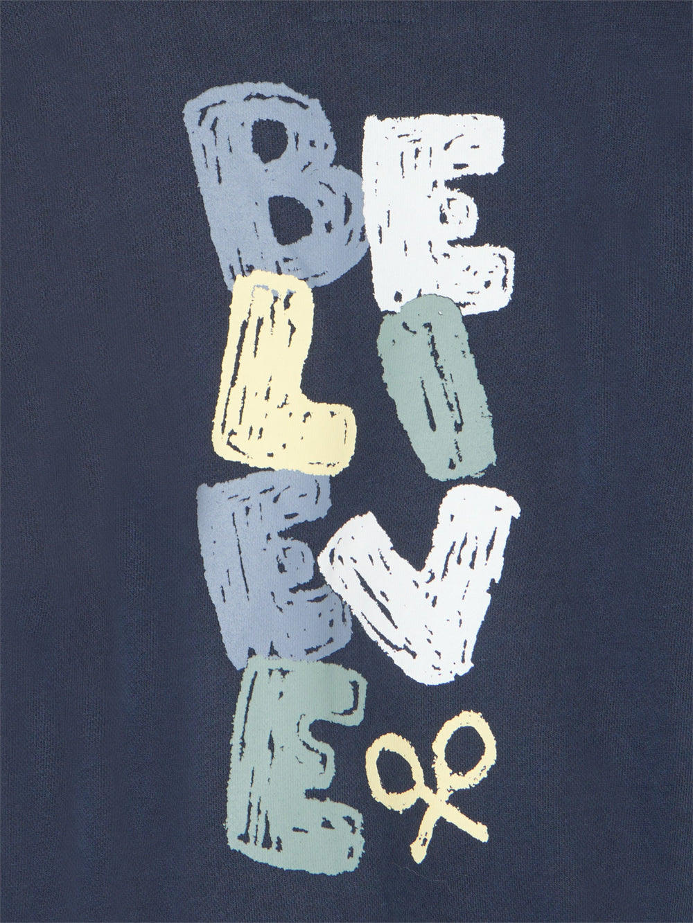 Sweatshirt kids believe azul marinho