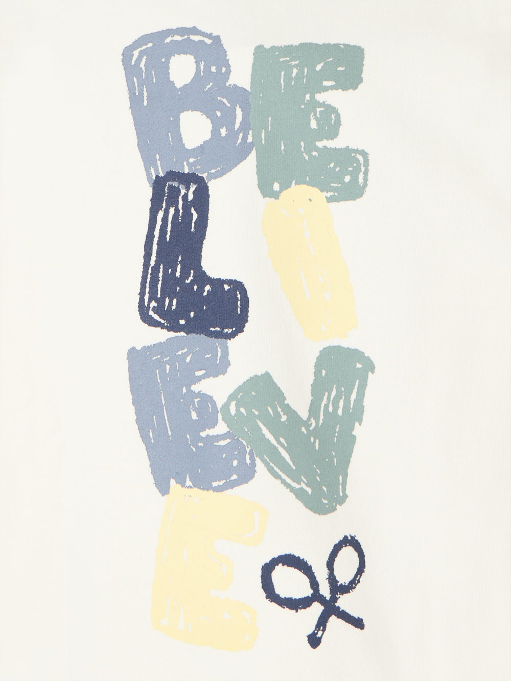 Sweatshirt kids believe creme