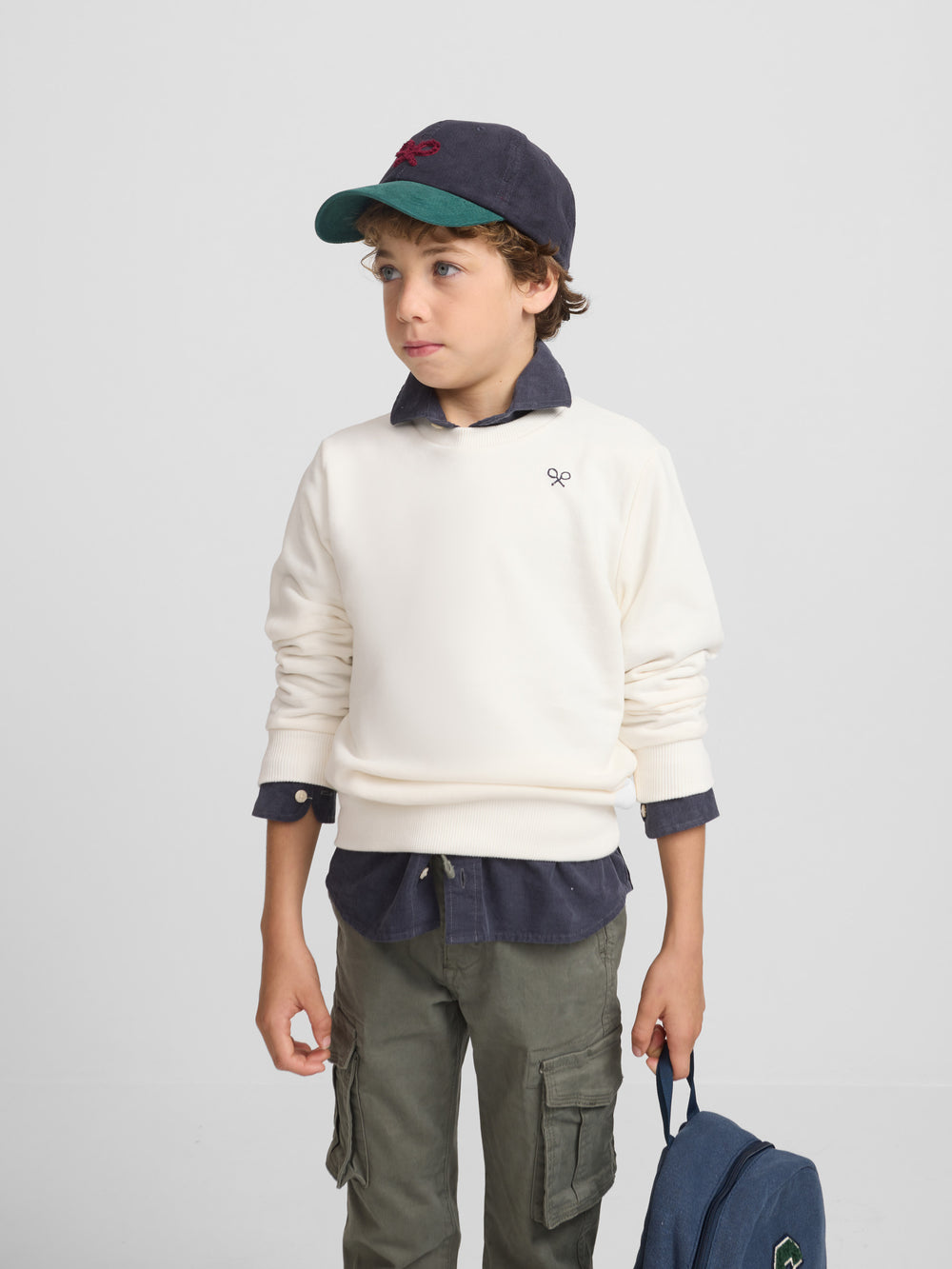 Sweatshirt kids believe creme