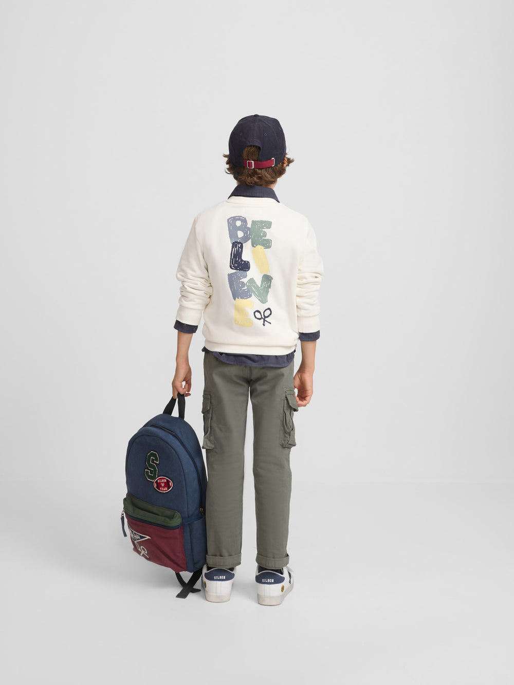 Sweatshirt kids believe creme