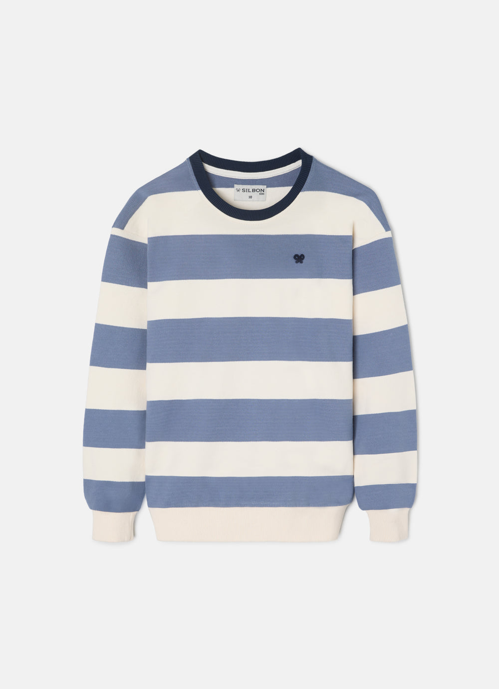 Sudadera kids rayas anchas azules