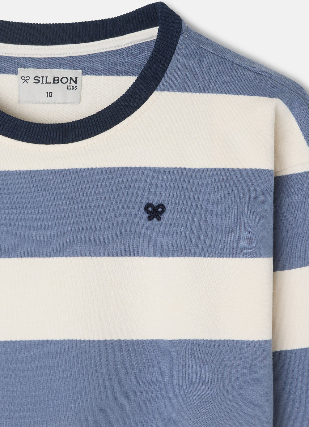 Sudadera kids rayas anchas azules