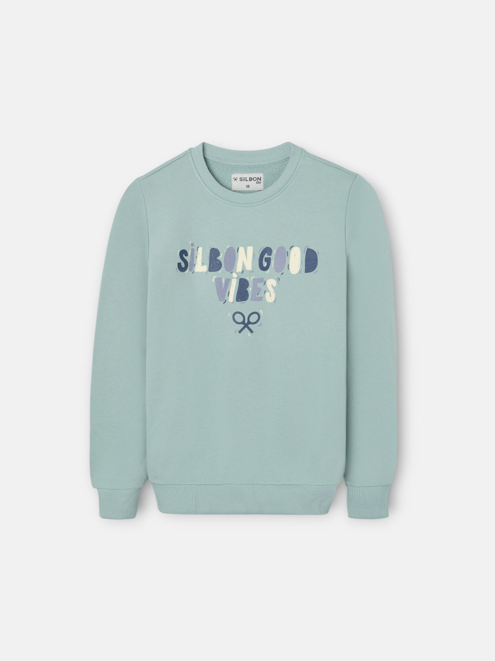 Sudadera kids good vibes verde