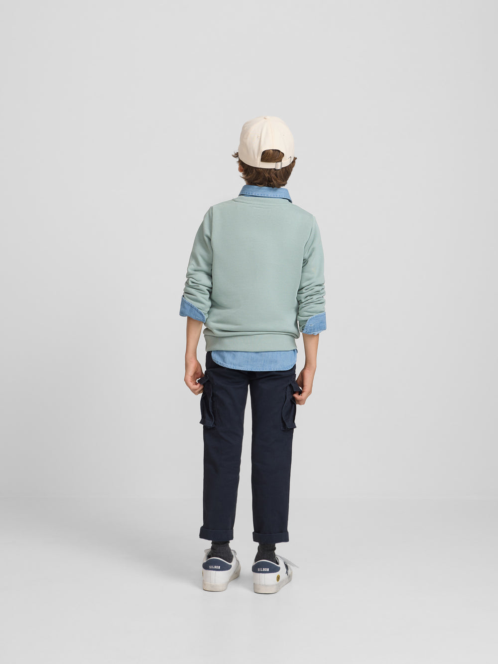 Sudadera kids good vibes verde