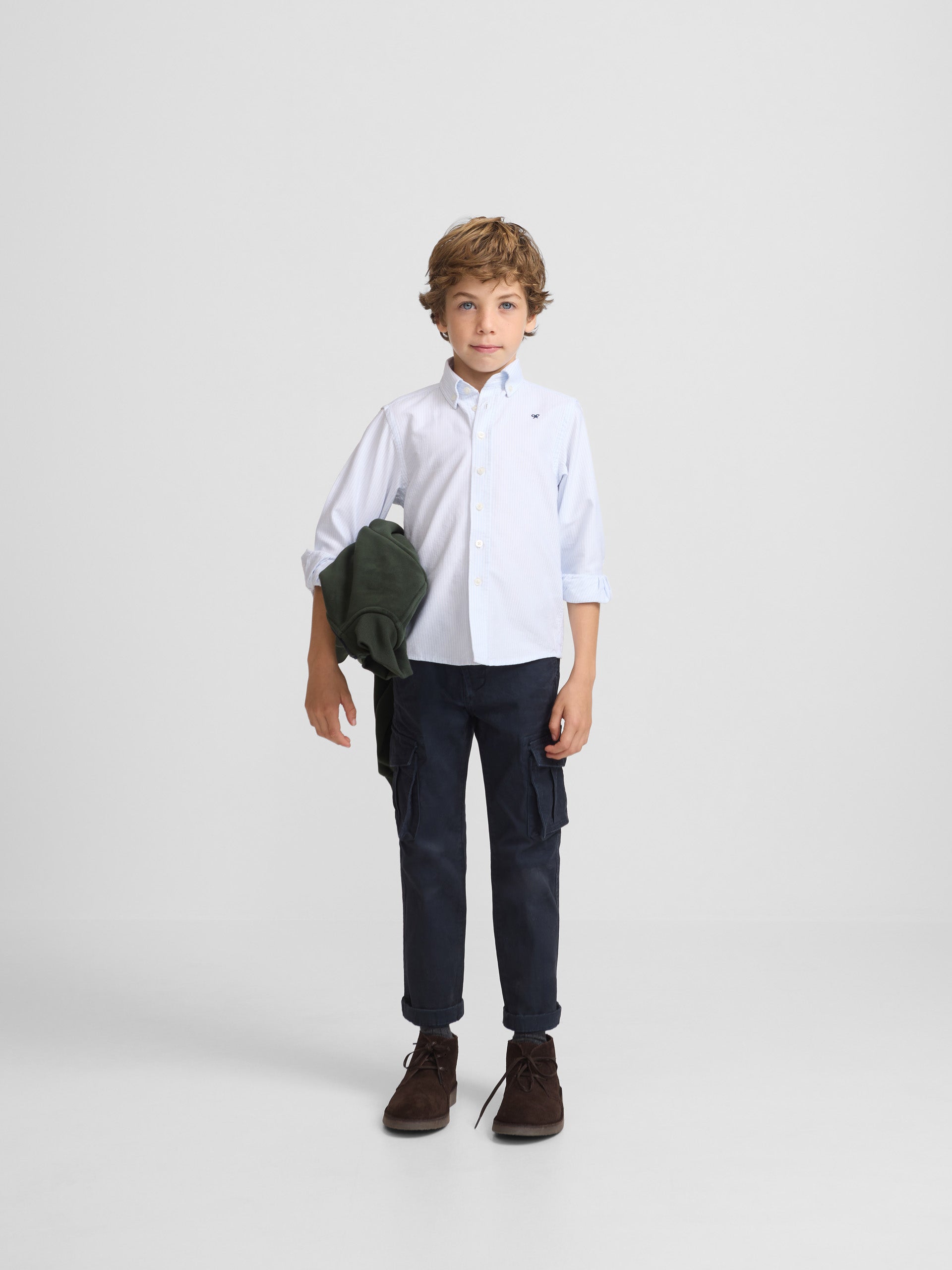 Pantalon sport kids cargo style azul marino