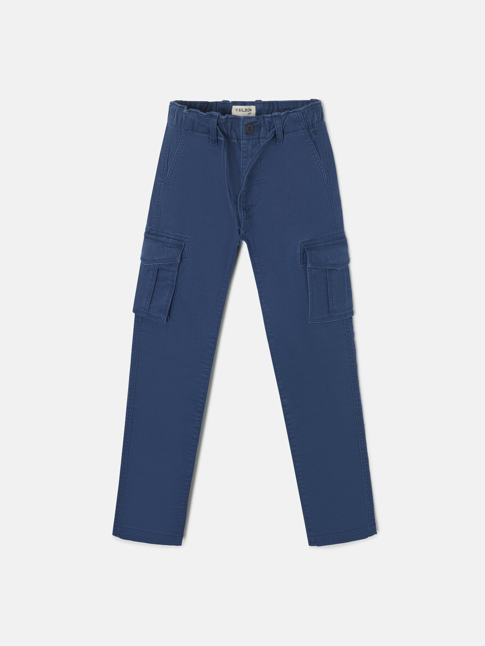 Navy blue cargo style kids sport pants