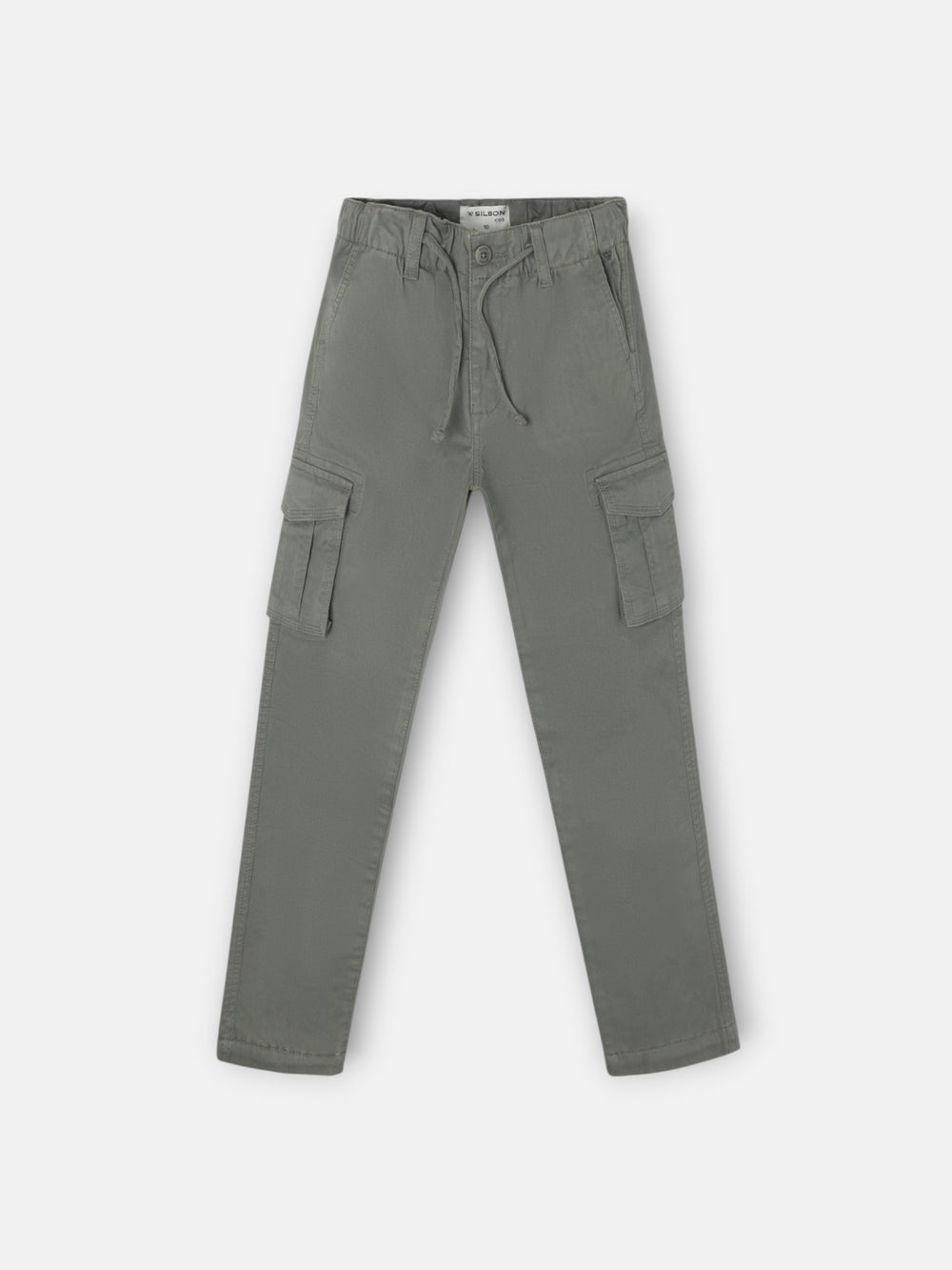 Calças desportivas de criança estilo cargo verde