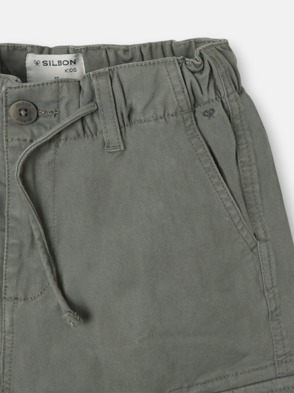 Calças desportivas de criança estilo cargo verde