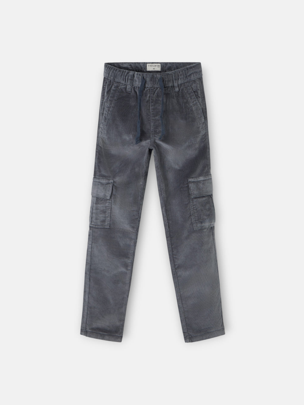Gray corduroy cargo kids sport pants