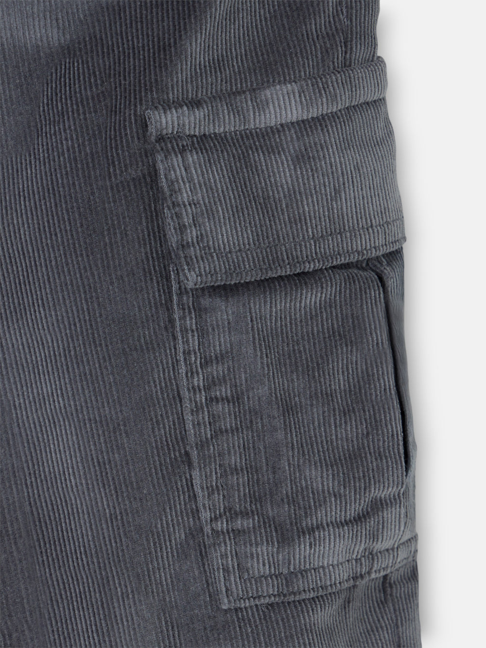 Gray corduroy cargo kids sport pants