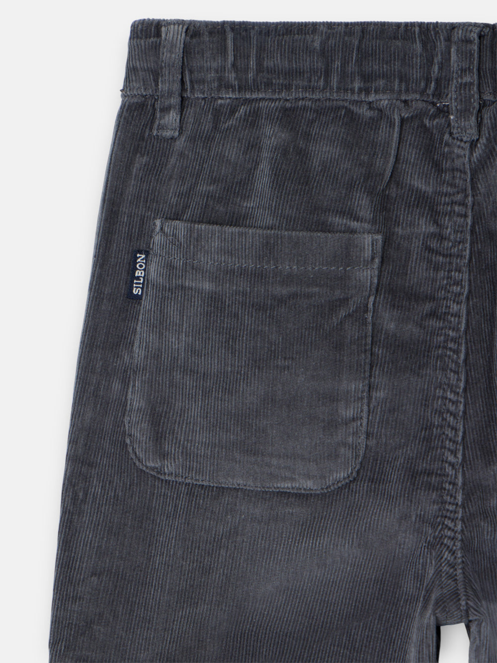 Gray corduroy cargo kids sport pants