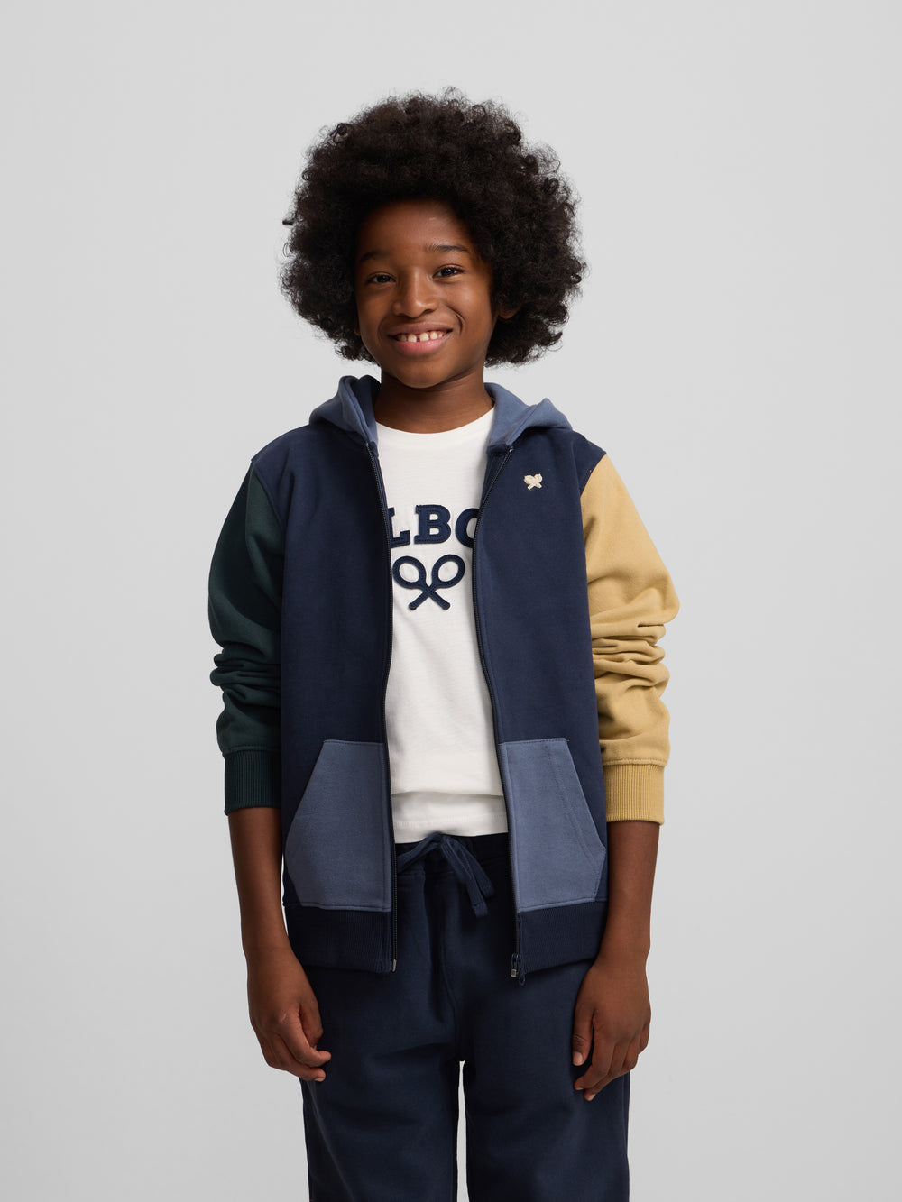 Sudadera deportiva kids multicolor marino