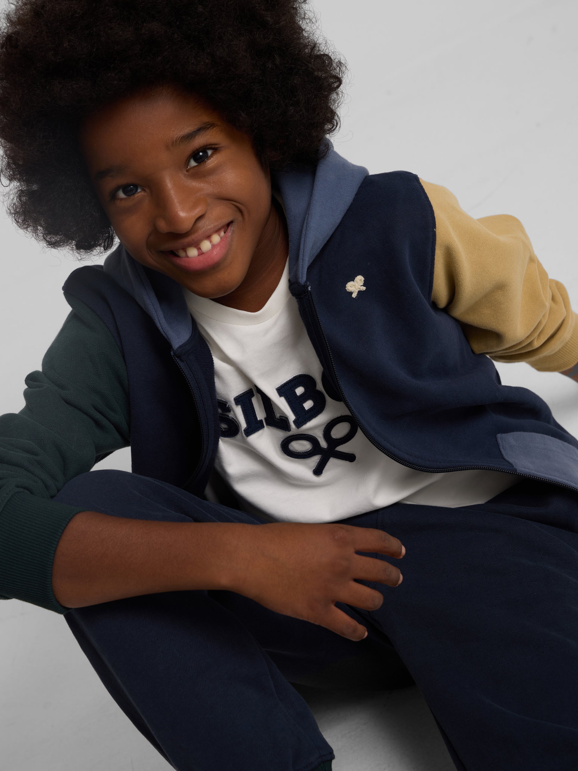 Sudadera deportiva kids multicolor marino