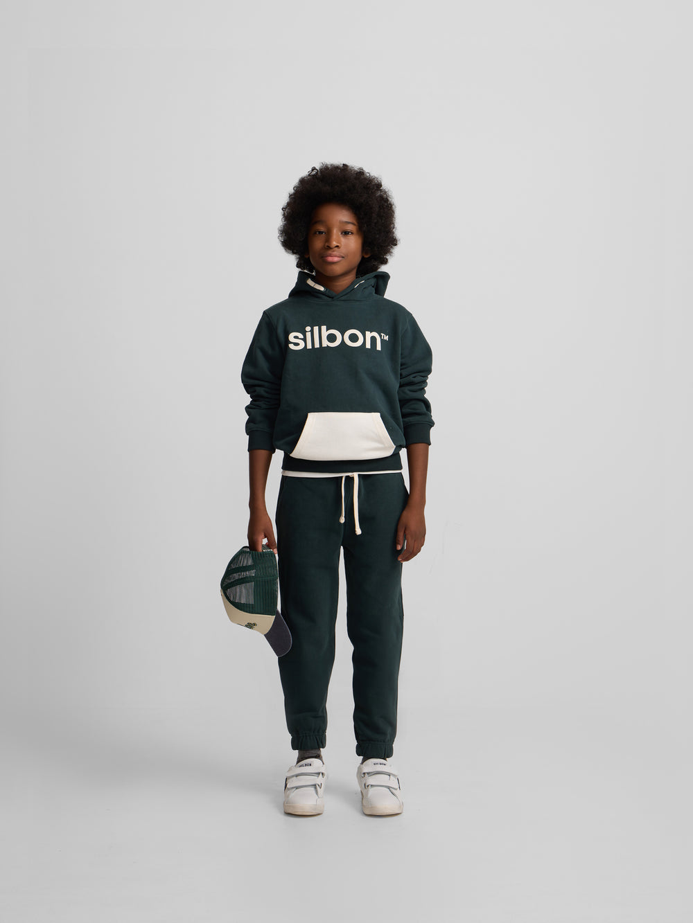 Pantalon deportivo kids verde oscuro