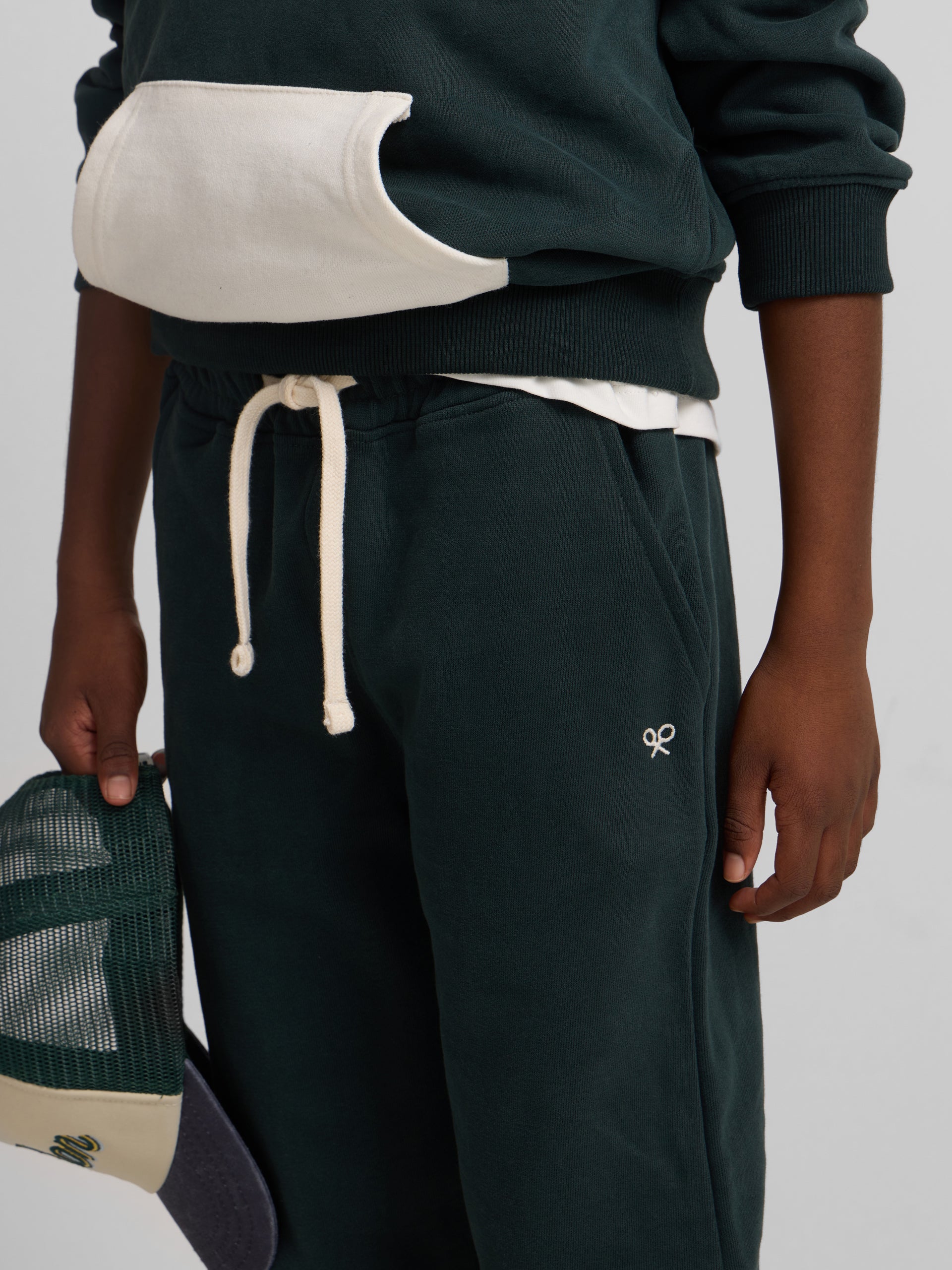 Pantalon deportivo kids verde oscuro