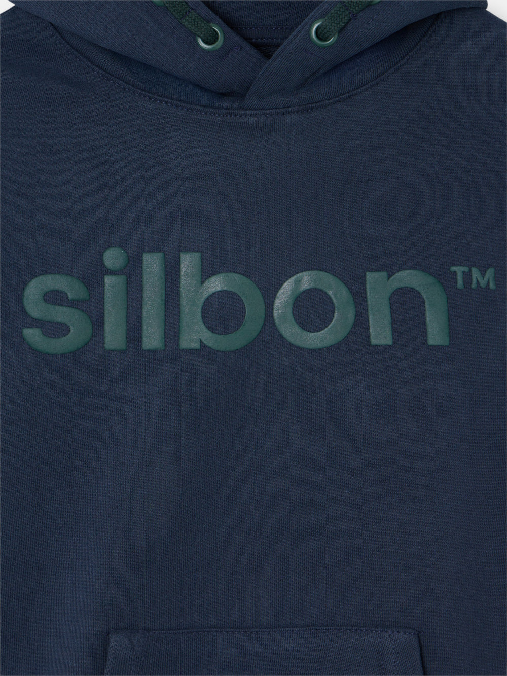 Sudadera deportiva kids capucha azul marino