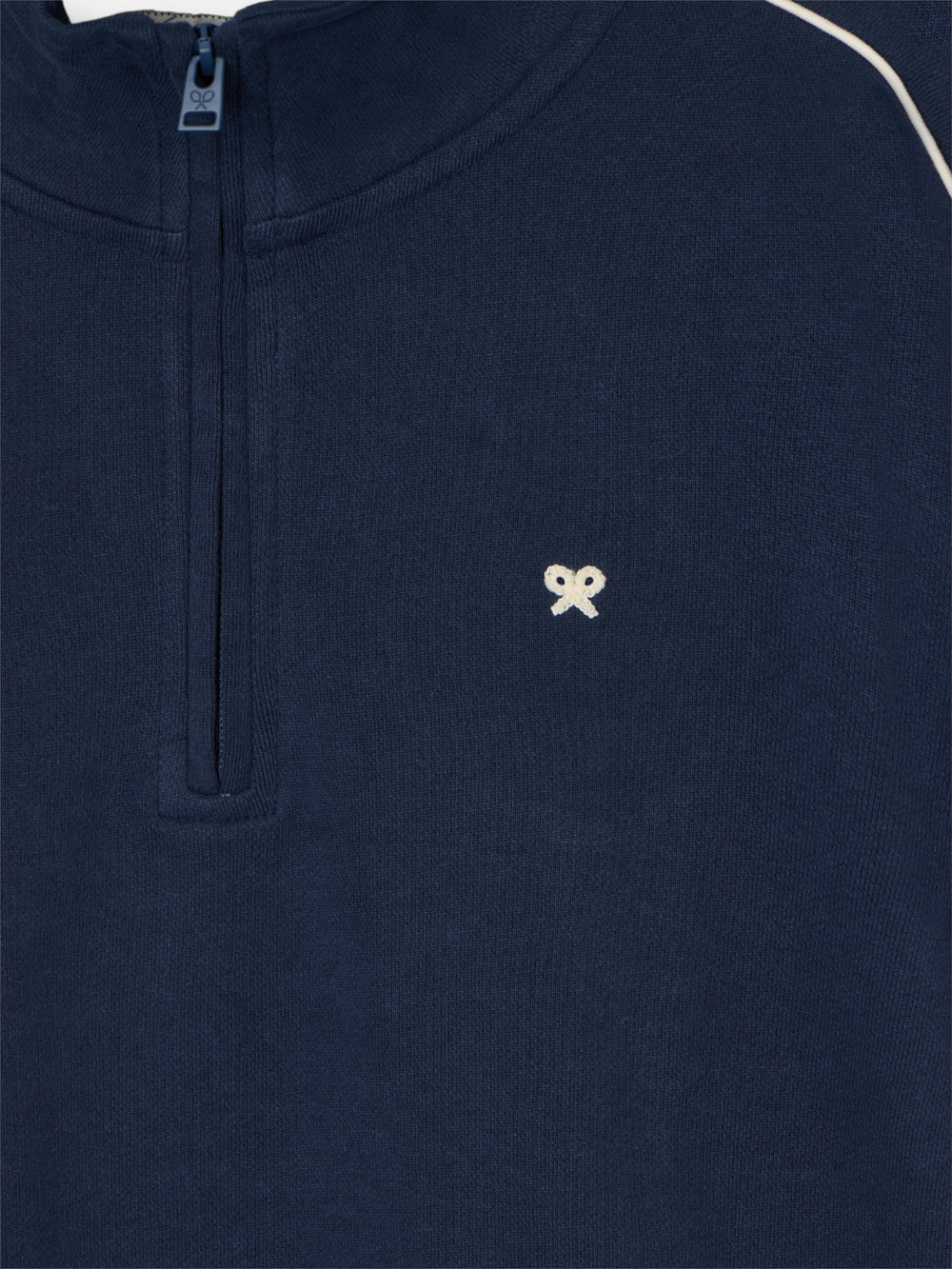 Sweat-shirt de sport bleu marine à mini logo