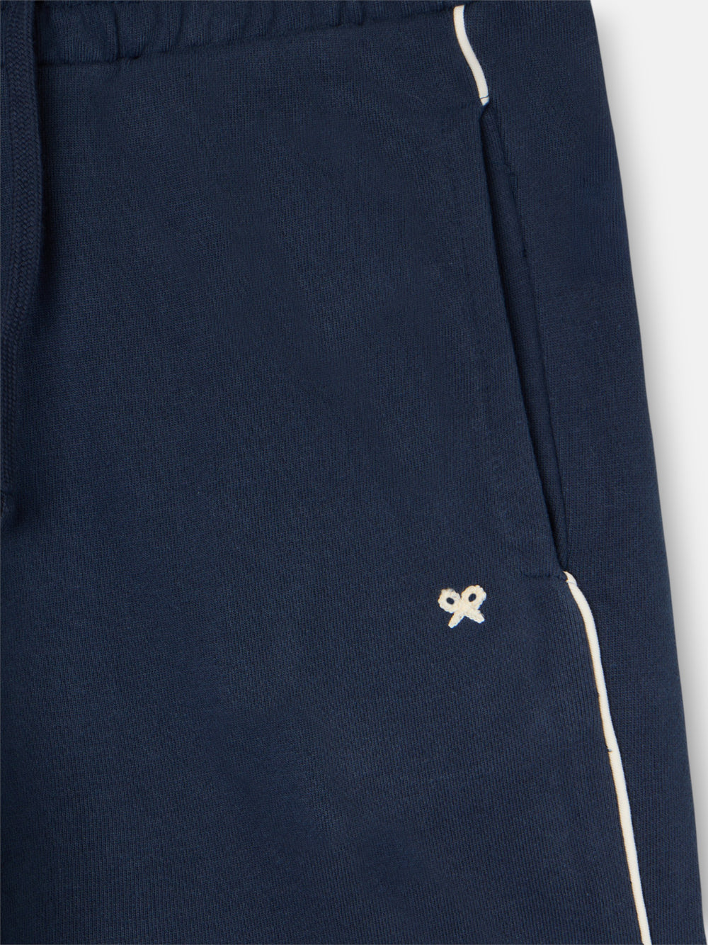 pantalon de sport bleu marine à mini logo