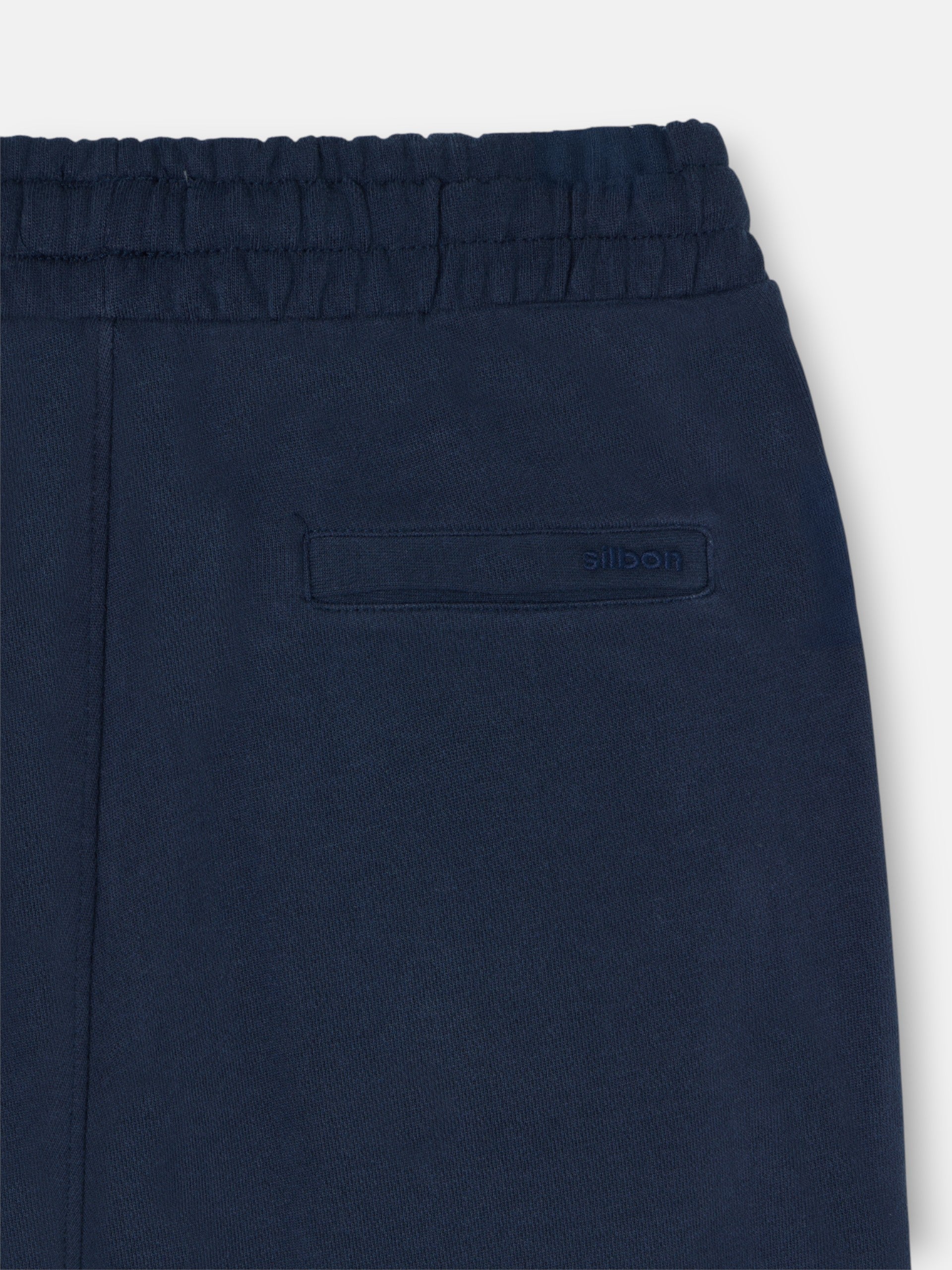 Pantalon deportivo minilogo azul marino