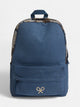 Navy blue ethnic fabric sport backpack